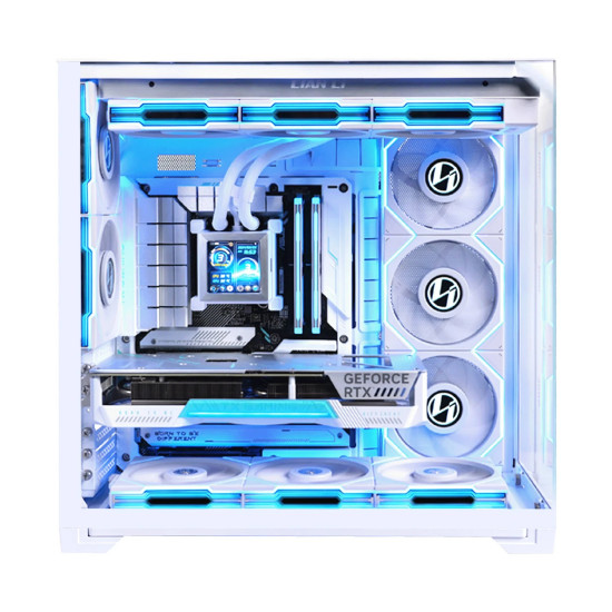 Кутия за компютър Lian Li Case E-ATX - O11 Vision Compact - White
