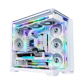 Кутия за компютър Lian Li Case E-ATX - O11 Vision Compact - White