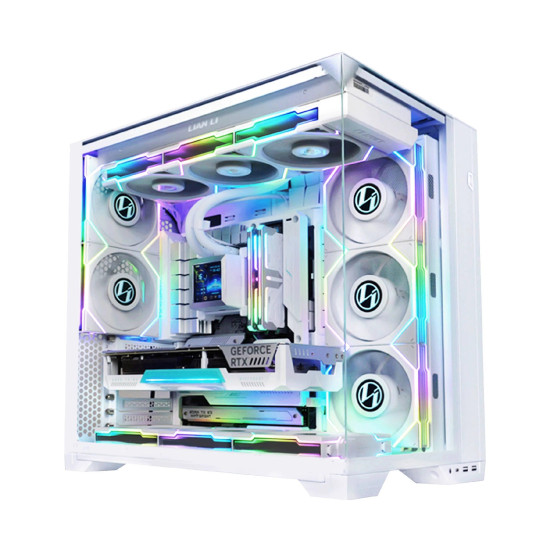Кутия за компютър Lian Li Case E-ATX - O11 Vision Compact - White