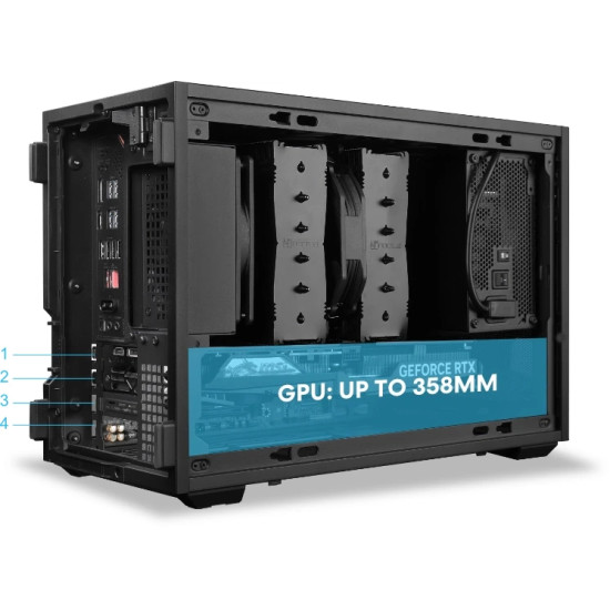 Кутия за компютър Lian Li Case mATX - DAN Cases B4 - Black