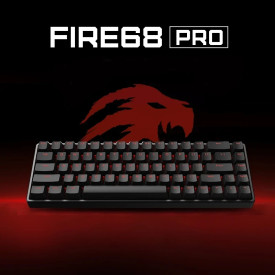 Клавиатура Madlions Professional Gaming Mechanical Keyboard FIRE 68 PRO - 8K, Gateron Magnetic Jade Switches, RGB - Black