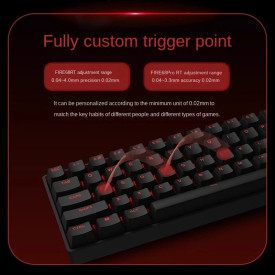 Клавиатура Madlions Professional Gaming Mechanical Keyboard FIRE 68 PRO - 8K, Gateron Magnetic Jade Switches, RGB - Black