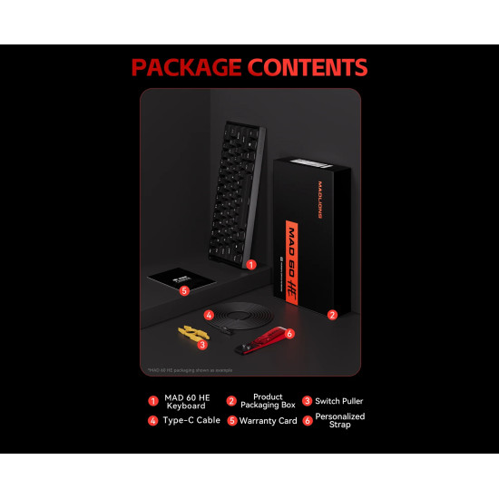 Клавиатура MadLions MAD 60 HE RGB, Black