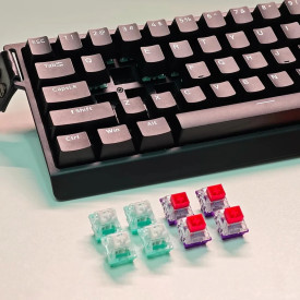 Клавиатура Madlions Professional Gaming Mechanical Keyboard MAD 68 HE Flagship - 8K, Magnetic Amber Pro Switches - White