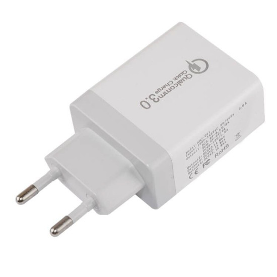 Зарядно Makki Fast Charger - QC3.0+3xUSB 30W White - MAKKI-QC48W4