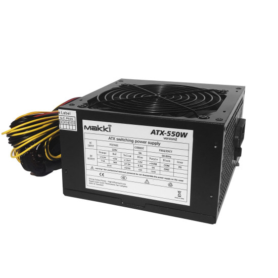 Захранване Makki PSU 550W PFC Version 2 - MAKKI-ATX-550V2