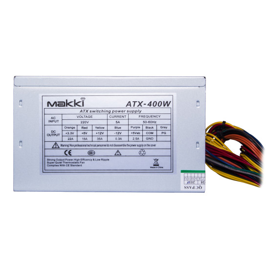 Захранване Makki PSU ATX-400W MAKKI-ATX400-120