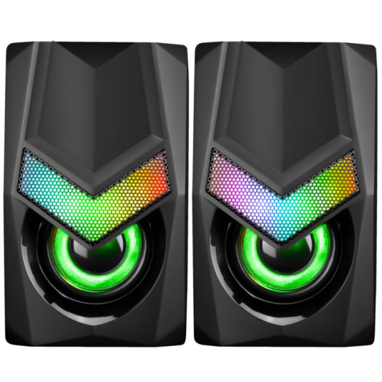 Тонколони Marvo Gaming Speakers 2.0 6W Rainbow backlight - MARVO-SG-118