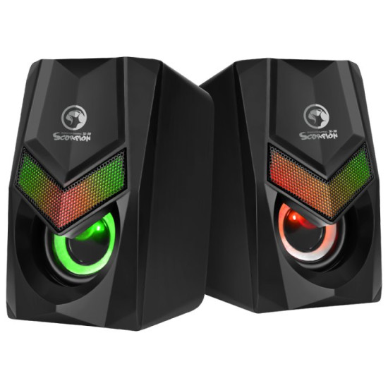 Тонколони Marvo Gaming Speakers 2.0 6W Rainbow backlight - MARVO-SG-118