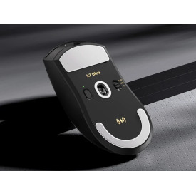 Безжична мишка MCHOSE K7 Ultra Black - Wireless Gaming Mouse - Dual 8K, Omron Mechanical, Magnetic Charging Dock