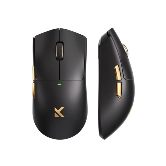 Безжична мишка MCHOSE K7 Ultra Black - Wireless Gaming Mouse - Dual 8K, Omron Mechanical, Magnetic Charging Dock