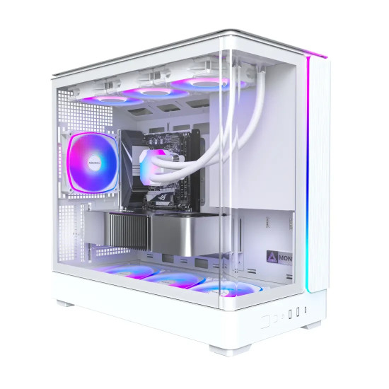 Кутия за компютър Montech Case mATX - KING 15 PRO (W) - 4 x 120 mm A-RGB, USB-C