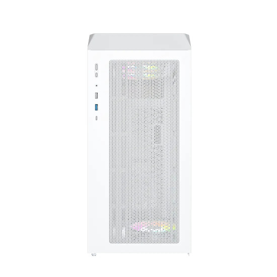 Кутия за компютър Montech Case mATX - X5M, White - 4 x 120 mm A-RGB, USB-C