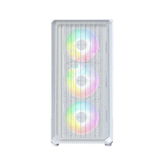 Кутия за компютър Montech Case mATX - X5M, White - 4 x 120 mm A-RGB, USB-C