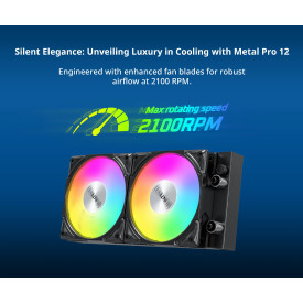 Водно охлаждане Montech Hyper Flow ARGB 240, CPU Liquid Cooler, Black