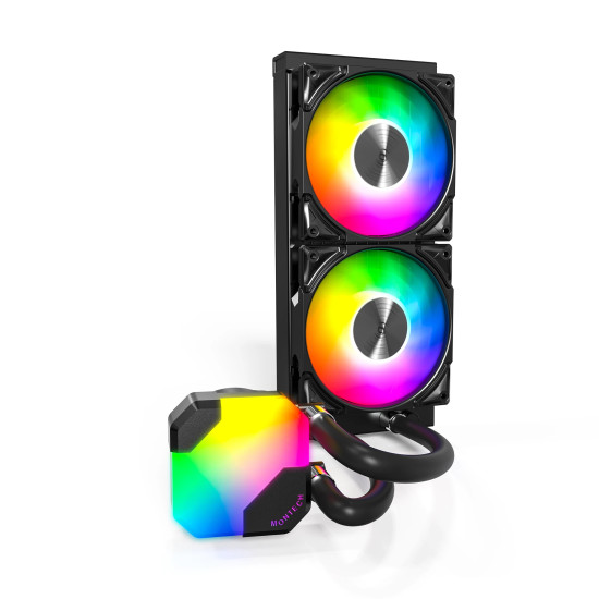 Водно охлаждане Montech Hyper Flow ARGB 240, CPU Liquid Cooler, Black