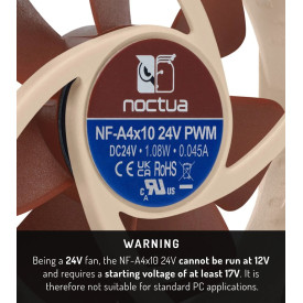 Вентилатор Noctua Fan 40x40x10mm 24V - NF-A4x10-24V-PWM