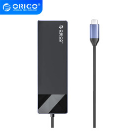Докинг станция Orico Docking Station Type-C - DM-10P-BK-BP - HDMI, USB-C, USB-A x 4, PD100W x 1, LAN (1Gbps), SD/TF