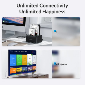 HDD докинг станция Orico HDD/SSD Dock - 2.5/3.5 inch USB-C/USB-A - 6819C3-V1