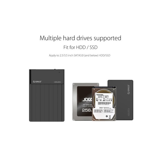 Докинг станция Orico Storage - HDD/SSD Dock - 2.5 and 3.5 inch USB3.0 - 6518US3-V2