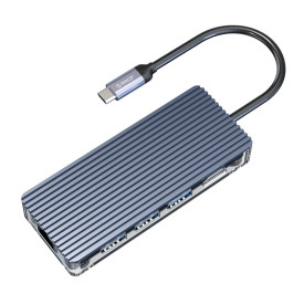 Докинг станция Orico Type-C Docking Station Power Distribution 3.0 100W - HDMI, Type-C x 1, USB3.0 x 3, LAN, SD - WB-8P-GY