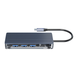 Докинг станция Orico Type-C Docking Station Power Distribution 3.0 100W - HDMI, Type-C x 1, USB3.0 x 3, LAN, SD - WB-8P-GY