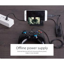 USB хъб Orico USB2.0 HUB 4 port - USB/Micro USB input, Black - W5P-U2-030-BK-EP