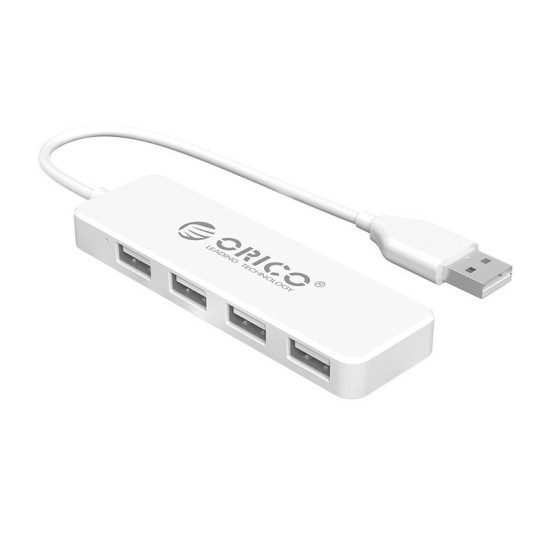USB хъб Orico USB2.0 HUB 4 port White - FL01-WH