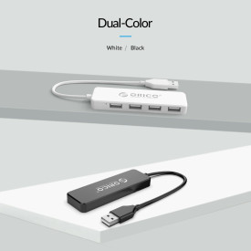 USB хъб Orico USB2.0 HUB 4 port White - FL01-WH
