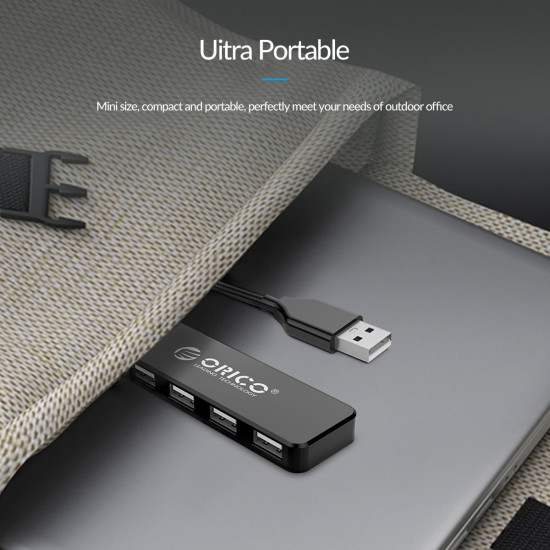 USB хъб Orico USB2.0 HUB 4 port White - FL01-WH