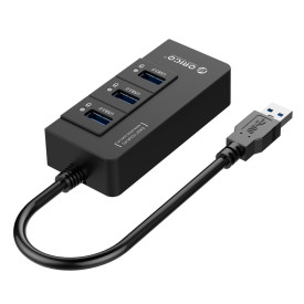 USB хъб Orico USB3.0 HUB 4 port + LAN - HR01-U3