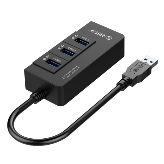 USB хъб Orico USB3.0 HUB 4 port + LAN - HR01-U3
