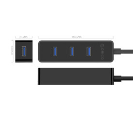 USB хъб Orico USB3.0 HUB 4 port - W5PH4-U3