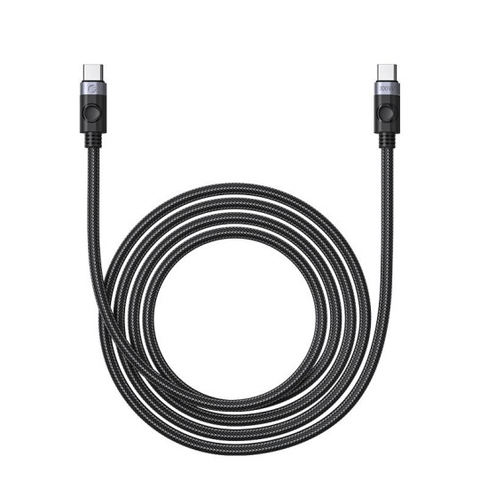 USB кабел Orico USB C-to-C PD 100W Charging 1.0m Black - C2CZ-BK-10