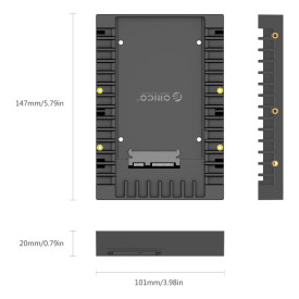 Кади за твърд диск Orico HDD Caddy 2.5-to-3.5 inch - 1125SS-V1-BK-BP