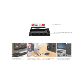 Кади за твърд диск Orico HDD Caddy 2.5-to-3.5 inch - 1125SS-V1-BK-BP