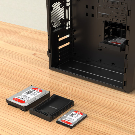 Кади за твърд диск Orico HDD Caddy 2.5-to-3.5 inch - 1125SS-V1-BK-BP