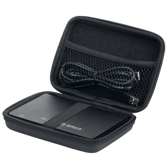Калъф за външен диск Orico Portable Storage Bag - 2.5" Black - PHB-25-BK