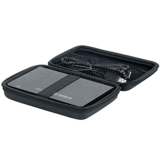Калъф за външен диск Orico Portable Storage Bag - 2.5" Black - PHB-25-BK