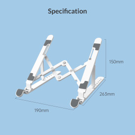 Поставка за лаптоп Orico Laptop Stand - White - PFB-A24-WH