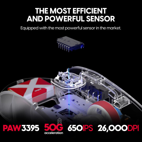 Безжична мишка Pulsar Wireless Gaming Mouse X2H Mini Superclear [LTD 3000] - 1K