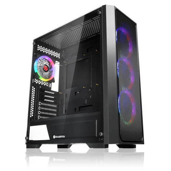 Кутия за компютър Raijintek PONOS MS4 - 4 x 120mm ARGB Fans, Mesh