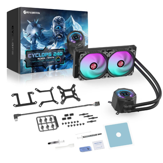 Водно охлаждане Raijintek Water Cooling - CYCLOPS 240 Black