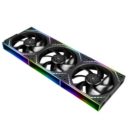 Комплект вентилатори Thermalright TL-M12Q, 120 mm, 2000 RPM - Infinity Mirror, Daisy-Chain, A-RGB, Black