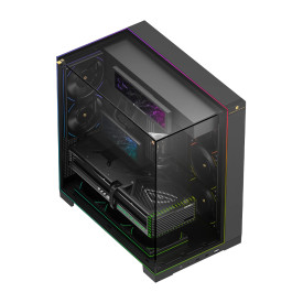 Кутия за компютър Thermalright Case ATX - TR-A70 Vision Black - 9.16 inch LCD Display, USB-C