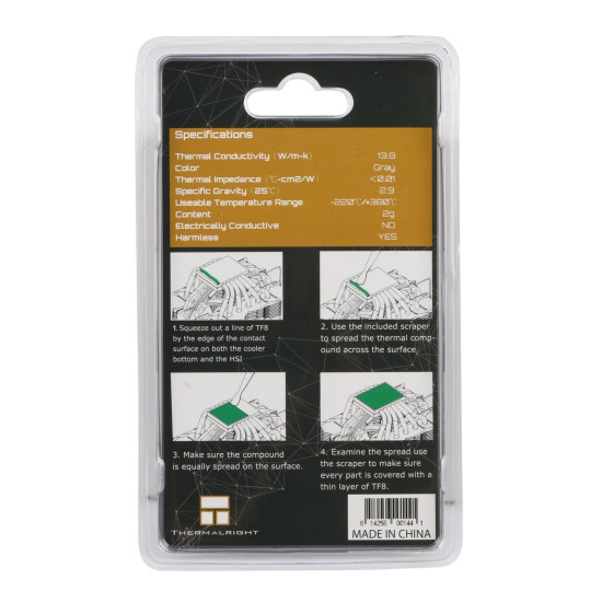 Термопаста Thermalright Thermal compound - TF8 2g - 13.8 W/mK