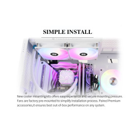 Водно охлаждане Thermalright Aqua Elite 240 White A-RGB V3 - LGA1851/LGA1700/AM5