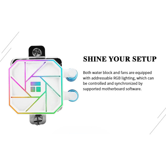 Водно охлаждане Thermalright Aqua Elite 240 White A-RGB V3 - LGA1851/LGA1700/AM5