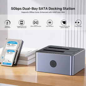 Докинг станция Unitek Storage - HDD Dock - 2 BAY - Y-3026GY01-EU