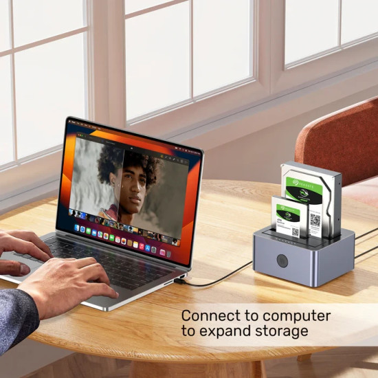 Докинг станция Unitek Storage - HDD Dock - 2 BAY - Y-3026GY01-EU